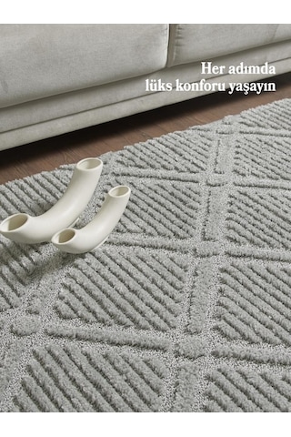 İskandinav Dokuma Bukleli Gri Jüt Taban Halı Salon Mutfak Koridor Yolluk Modern Halı Cy Art1122grey