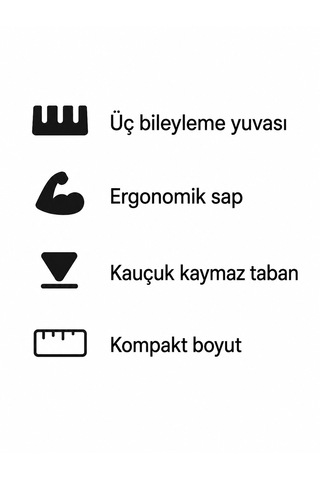 Akgün 3 Kademeli Bıçak Bileyici Kaymaz Taban