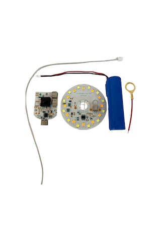 3 Volt 3 Renk Type-c Soketli Dokunmatik Led Modül + Pil