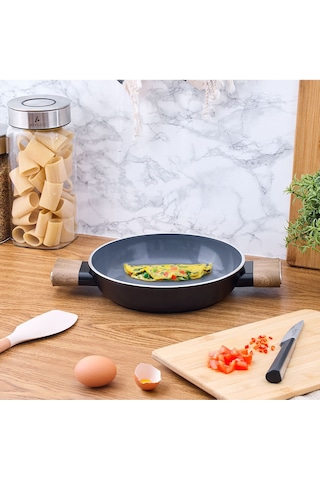 Aryıldız 22 Cm Eco Seramik Sahan Siyah
