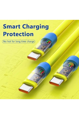 Vaorlo 100w Veri Kablosu 6a Hızlı Şarj Ios Andrpoid Mikro Usb Tip-c 8pin Şarj Kablosu 1m 2m Sıvı Silikon Şarj Hattı 2m Type-c