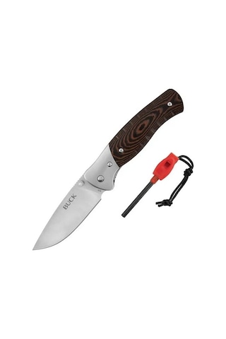 Buck 836 Folding Selkirk Kamp Çakı Ve Ateşleyici Çok Renkli