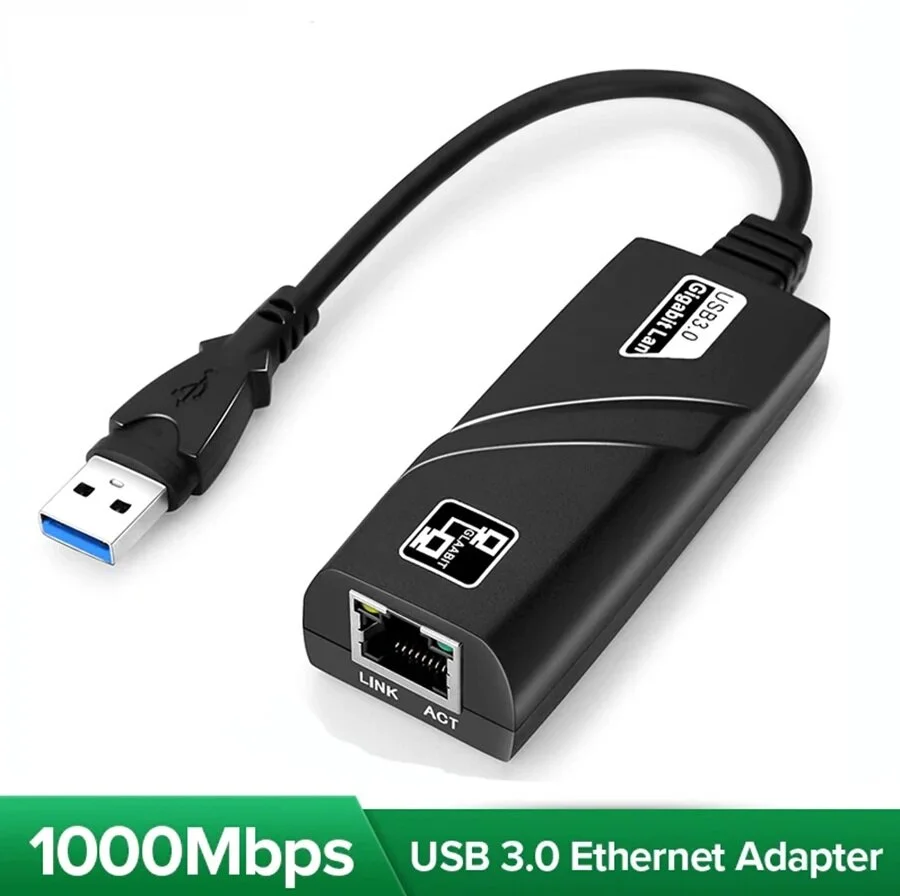 Ultraspeed 1000 Mbps Usb 3.0 Gigabit Ethernet Adaptörü - Kesintisiz Oyun Ve Yayın İçin Usb 3.0 Gigabit Ethernet Kartı 001