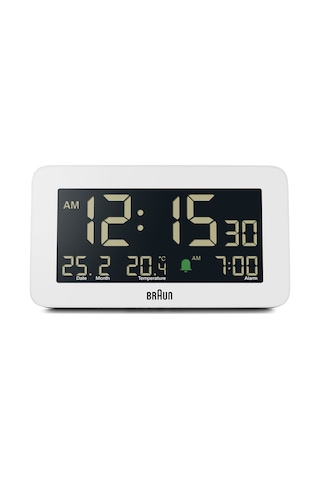Braun Bc10w Beyaz Dijital Alarmlı Masa Saati Brn.bc10w