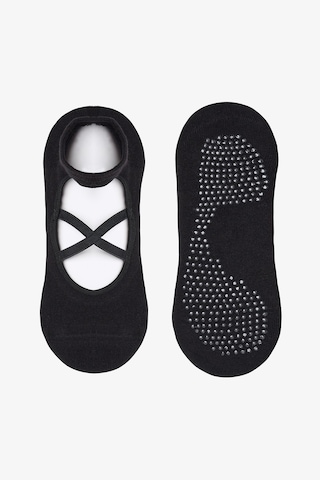 Penti Siyah Active Towel Babet Çorabı