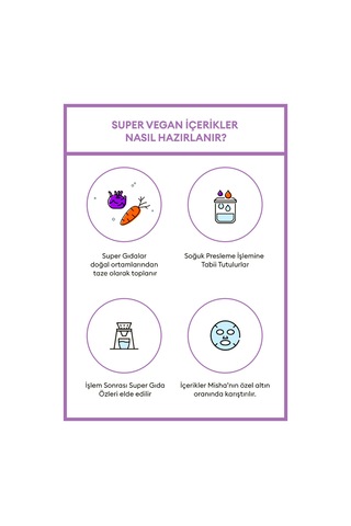 Missha Talks Vegan Squeeze Sheet Mask Canlandırıcı Vegan Yaprak Maske - Super Energizer