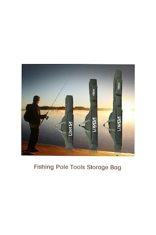 Lixada-130cm Balıkçılık Çantası Taşınabilir Katlanır,yeşil Ordu