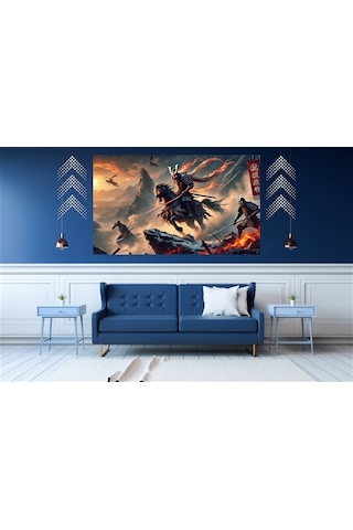 Ti-play Gece Sonu 60x90cm Modern Samuray Pvc Çerçevesiz Tablo