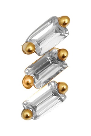 Altınkesesi Altın Üçlü Baget Tragus Piercing Altın
