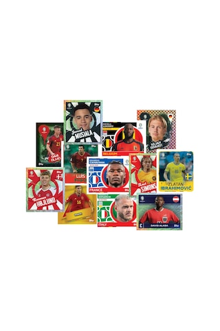 Almanya Euro 2024 Avrupa Şampiyonası Match Attax - 2 Adet Futbolcu Sticker Paketi 12 Adet Sticker