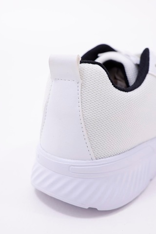 Dijital Baskılı Unisex Beyaz Sneaker - Siyah Desenli Günlük Ayakkabı Beyaz-mavi
