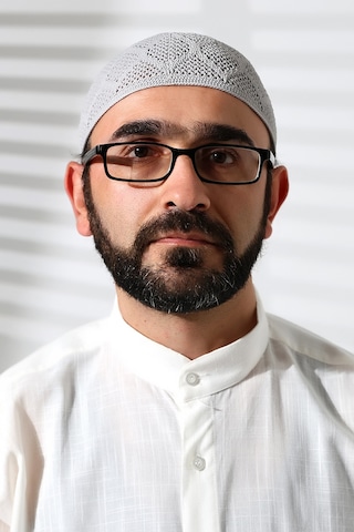Makine Örgüsü Dantel Detaylı Namaz Takkesi Gri Gri