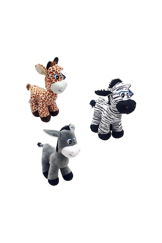 Halley Asorti Peluş Eşek Zebra Zürafa 30 Cm 62896