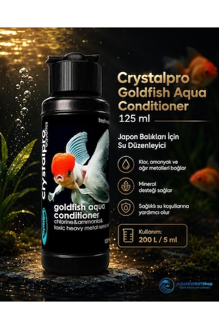 Crystalpro Goldfish Aqua Conditioner Japon Balıkları İçin Su Düzenleyici - Japon Balıkları İçin Özel Formül - 125ml