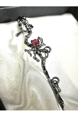 Dükkan Design Gotik Elf Küpe Antrasit