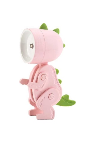 Pazly H46772p Karikatür Gece Lambası Çocuklar İçin Mini Dinozor Led Pembe Işık Diğer