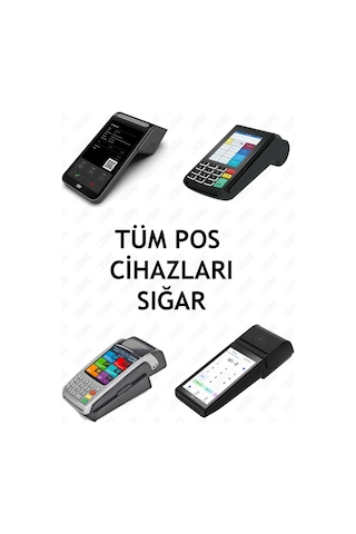 Suni Deri 4 Adet Pos Cihazı Çantası Su Geçirmez