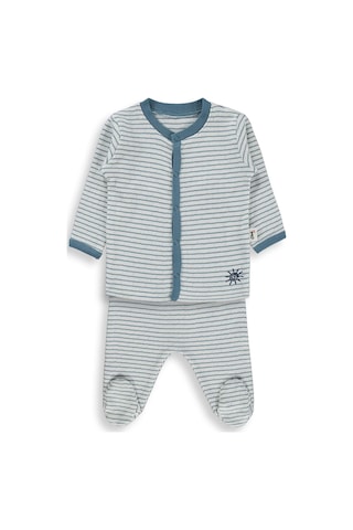 Civil Baby Çizgili 1-9 Ay Pijama Takımı - Ekru