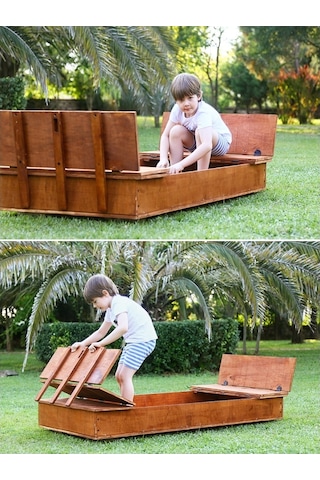 MANDU Ahşap Çocuk Kum Havuzu