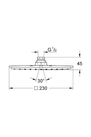Grohe Rainshower Allure 230 Tepe Duşu 23x23 CM - 27479000 Krom