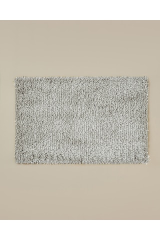English Home Silky Shine Kaydırmaz Taban Banyo Paspası 50x80 Cm Gri Gri
