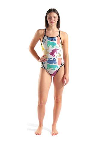Arena In The Wild Swimsuit Super Fly Back Kadın Beyaz Yüzücü Mayosu 010204150 1766730 Beyaz