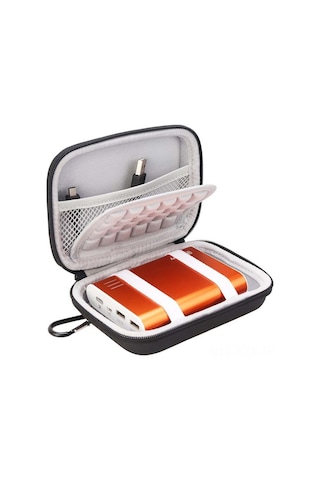 Yaozixa Siyah Eva Dayanıklı Depolama Kutusu - Sabit Disk, Powerbank, Hoparlör İçin - Darbe Ve Basınç Direnci - İç Ölçü:10x13x3cm