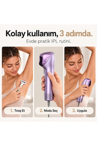 Robx A2030 Ipl Sapphire Sogutma 35 Joule Ultra Güç Hızlı Etki Çoklu Seri Otomatik Atım Mor