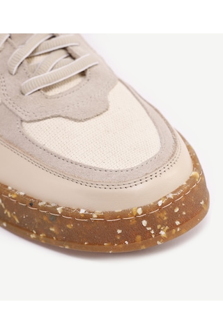 Yargıcı Deri Keten Sneaker 24yeay4472x 017 Bej