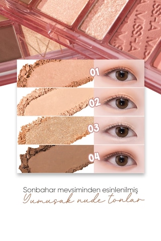 Mat Ve Işıltılı Tonlar Barındıran Far Paleti Missha Mood Moment Palette 3 The Cute Things 3