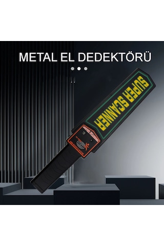 Techtic Scanner Metal Üst Arama El Dedektörü Güvenlik Havaalanı