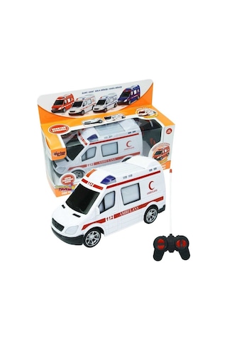 Vardem Uzaktan Kumandalı Pilli Full Fonksiyon Ambulans 20 CM