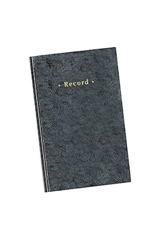 886673 Blue Marbled Hardcover Record Book, 11-3/4 X 7-1/4