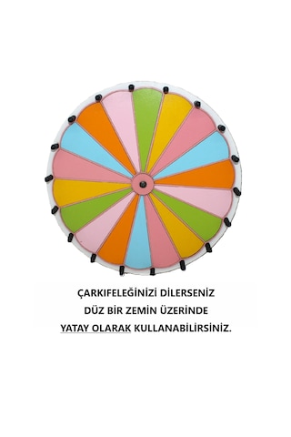 Çarkıfelek Oyunu, Ahşap Eğitim Materyali, 18 Dilim