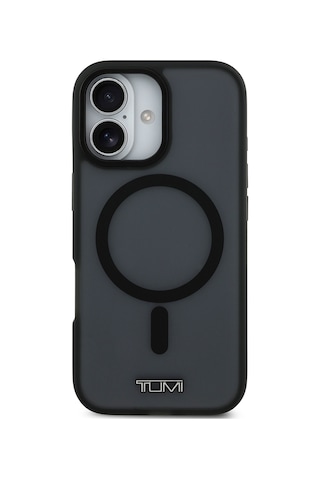 Apple Uyumlu iPhone 17 Kılıf Tumı Lisanslı M-safe Şarj Özellikli Buzlu Transparan Kapak Siyah Siyah