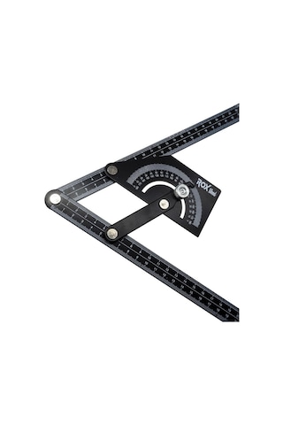 Rox Wood 0102 Çok Fonksiyonlu Dereceli Gönye Iletki 23 x 50 CM