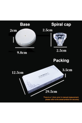 Reedark 120'lik Spiral Tırnak Ucu Standı - Profesyonel Manikür Gösterim Raftı