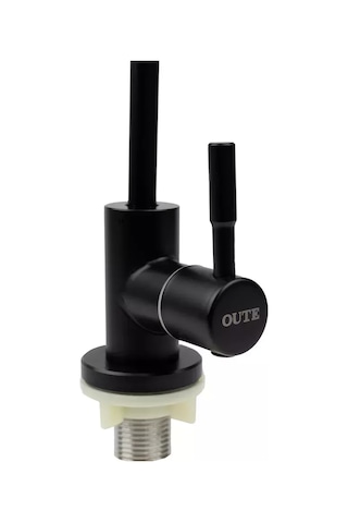 Oute Filtre İçin Tekli Su Musluğu, İnce Akışlı 178590751 Siyah Mat