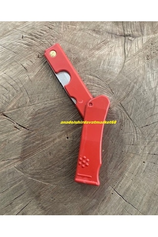 Cross Çelik Aşı Çakısı Aşı Yapma Bıçağı Mini Çakı Katlanır Cep Çakısı Kırmızı