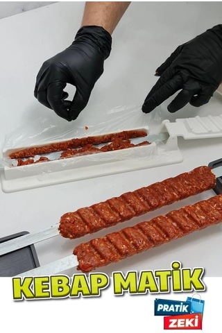 Bev Kitchen Kebapmatik Adana Urfa Kebap Kalıbı Aparatı Pratik Hızlı Kebap Makinesi Kutusu Kebap Matik Kalıp Diğer