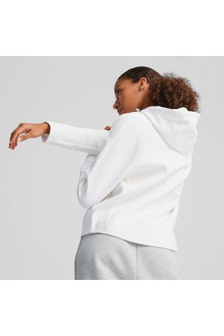 Puma Evostrıpe Kadın Kapüşonlu Sweatshırt 677877 02 BEYAZ