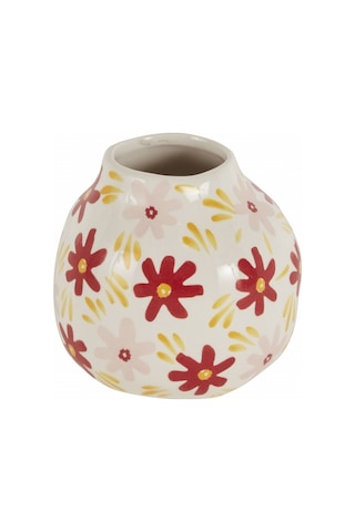 Karaca Home Spring Çiçek Desenli Vazo Kırmızı 300.23.01.0370