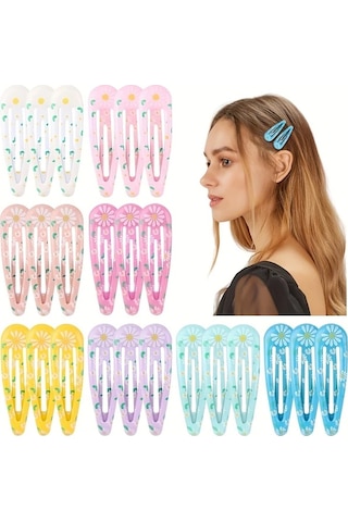 Willowhaven 10 Adet Karışık Gökkuşağı Ombre Kurdele Saç Tokası, Şık Kızlar İçin Saç Aksesuarı Karışık