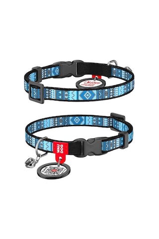 Collar Qr Pasaportlu Ethno Kedi Boyun Tasması Çok Renkli 20-30 CM