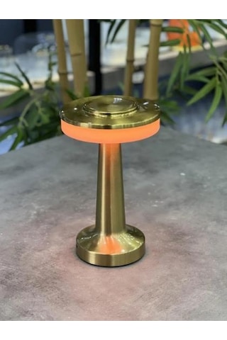 Acar Dekoratif Gold Metal Masa Lambası - 20 Cm Acr-491 Gold