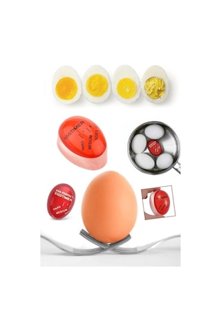 Renk Değiştiren Yumurta Zamanlayıcı Yumurta Haşlama Derecesi Dublör Yumurta Pişirme Aleti Egg Timer Çok Renkli