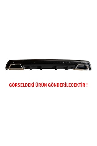 Toyota Corolla 2007-2012 Difüzör Arka Tampon Eki 4 Egzoz Çıkışlı Siyah Lüx Tip