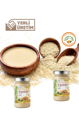 Naturel Çiğ Susam Tahini 550 Gr X 2 Adet