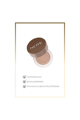 Note Cosmetics Brow Pomade Kalıcı Kaş Pomadı 01 Light Brown