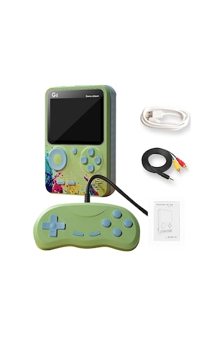 Yues Retro 500 Oyunlu Nostalji Oyun Konsolu Yeşil